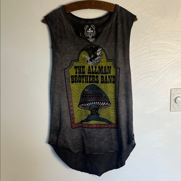 The Allman Brothers Band Trunk LTD Free People Fringe Tank.  Size Medium. - Picture 1 of 13